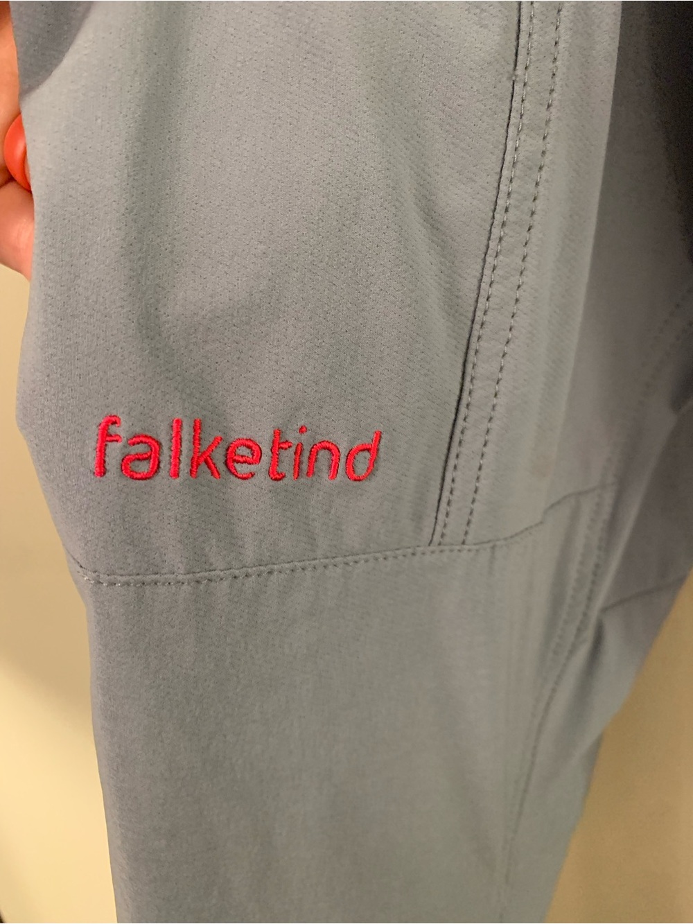 Light Blue Hiking Pants with Pink Accents - Picture 3 of 5